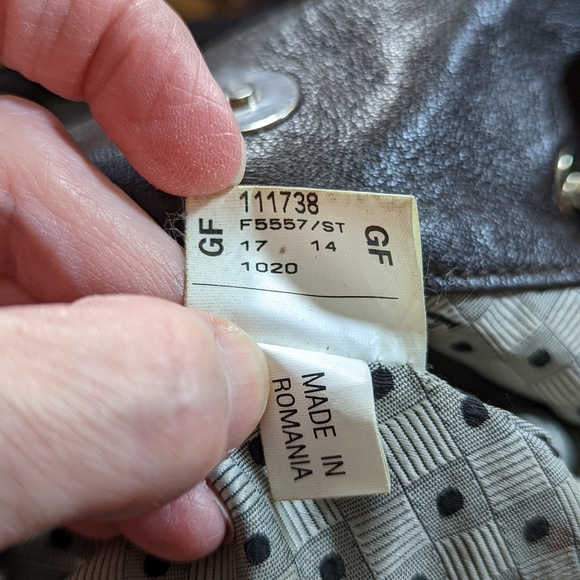 Furla Ostrich Embossed Brown Leather Tote Bag - Picture 10 of 15